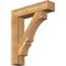 Ekena Millwork Balboa Block Rough Sawn Bracket w/ Offset Brace, Western Red Cedar, 8"W x 34"D x 40"H BKT0806X34X40BOA05RWR - alternate 1